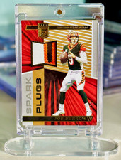 🔥 2020 Panini Elite Spark Plugs Joe Burrow Bengals Jersey Patch SP /25 🔥 picture
