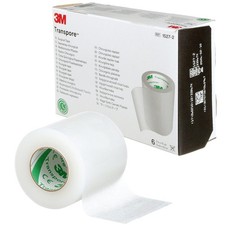 3M™ Transpore™ Surgical Tape, 1527-2, 2 in x 10 yd (5 cm x 9.1 m), 6 Roll/Carton picture