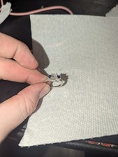 Zales Sterling Silver Sapphire Set lab created picture
