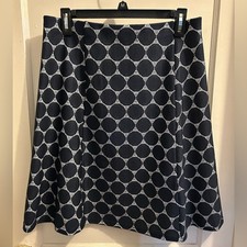 NWT Renee C Maybell Lace Detail Skirt medium navy picture