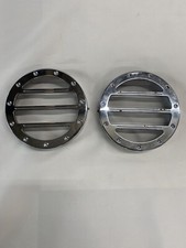 2003-2007 HUMMER H2 DEFENDERWORX FRONT FOG LIGHT COVER BEZEL GRILL CHROME Pair picture