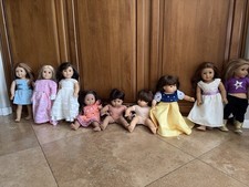 AMERICAN GIRL COLLECTION – 5 Dolls + Bitty Twins + KIT’S BED + HUGE Wardrobe & A picture