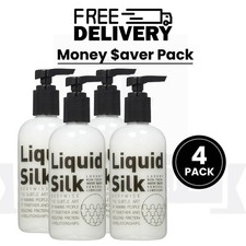 Liquid Silk Personal Water Based Lubricant Large Pump Bottle 250ml - PACK OF 4 picture
