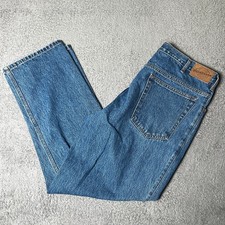 WearGuard Mens 36x30 Classic Fit Denim Jeans Blue Straight Leg Workwear 217 picture