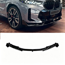 For 2024-2026 BMW X6 G06 M Sport LCI Front Bumper Spoiler Lip Splitter BLACK picture