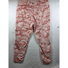 Wonderly Studio Women's Orange Camo Leggings coral and peach camouflage Size XL picture