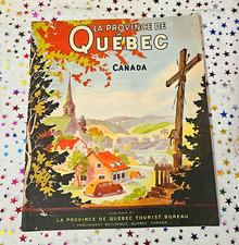 Vintage 1930s La Province De Quebec Canada Tourist Brochure Booklet Vacation picture
