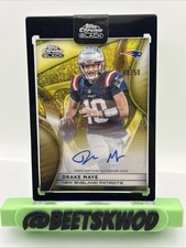 2025 Topps Chrome Black Gold Mini-Diamond #AU-DMA Drake Maye Auto /50 picture