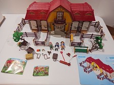 Playmobil Country 5221 Equestrian Stable Horse Farm Paddock Playset INCOMPLETE  picture