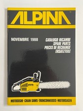 Original 1988 - Alpina Chainsaws Parts Catalog Covers All Models (Master Manual) picture