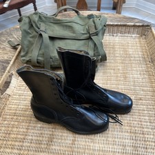 NEW RO-SEARCH BLACK COMBAT MILITARY BOOTS USN ARMY USMC TACTICAL SOLES Size 9 picture