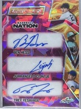 Trey Yesavage Rookie Pitchers TRIPLE AUTO 4/6 Jurrangelo Cijintje Ben Hess HOT picture