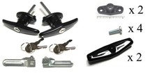 Truck Cap Camper Shell T-Handle Lock Combo Pack with hardware K127, Screw Mount picture