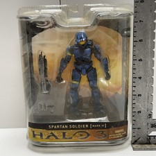 Halo 3 Spartan Soldier CQB Blue Exclusive Series 1  2008 McFarlane Toys NIP picture