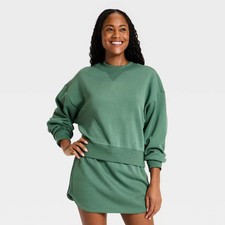 Women's Airy Sleek Pique Crewneck Sweatshirt - All In Motion picture