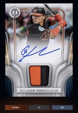 DIGITAL Topps Gunnar Henderson Tribute to the Threads Patch Auto Iconic 26 picture