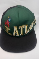 Vintage Atlanta Olympics SnapBack Hat Cap 1996 Logo Team USA Eastport - Green picture