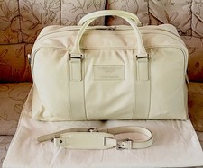 Genuine Aston Martin Cream Truffle Holdall Bag Case Luggage (Large) - picture