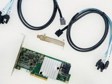 9300-8I 12Gbps HBA IT Mode ZFS FreeNAS unRAID+2*SFF-8643 SATA Cable US picture