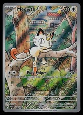 Meowth 106/094 Illustration Rare - Pokemon Phantasmal Flames Holo NM picture