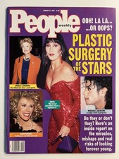 CHER - PEOPLE Magazine, Jan. 27, 1992, PLASTIC SURGERY OF THE STARS - MJ & More picture