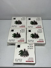 Lot Of 5 New The Black Stuff Atlantic Pine Tar Natural Soaps 4.75 Oz Each  picture