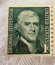 USPS Vintage Lot Of 7 President Thomas Jefferson One Cent Stamps MNH￼ picture