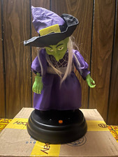 Gemmy Grave Raver/Groovin Ghoulie Cartoon Witch Animated Halloween VIDEO WORKS picture