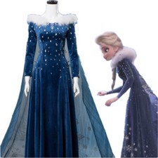 Cosplay Frozen 2 Princess Elsa Dresses Halloween Carnival Suits Women Costumes picture