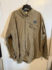 VTG National Wild Turkey Federation Shirt Mens Long Sleeve Button Up Corduroy picture