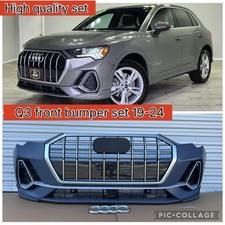 2020-2024 Audi Q3  Front Bumper Cover Assembly Set Kit Complete Grill picture