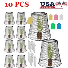10PCS Chicken Wire Cloches Plant Cover Sturdy Garden Wire Cloche Plant Protector picture