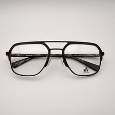J.F. Rey JF3032 0098 Hybrid Eyeglasses Frame Black Horn Stainless Steel 3D Print picture