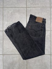 Vintage 90’s Levi’s 501-0660 Black Jeans 34x30 Made USA Y2K Button Fly picture