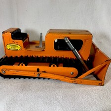 Vintage 1960’s Tonka Giant Bulldozer Orange Construction Truck picture