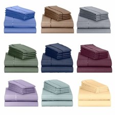 Luxury Bamboo 2200 Count 6pc Sheet Set Deep Pocket 18