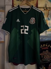Mexico 2018 World Cup Home Jersey Player Issues,Chucky Lozano Size L picture