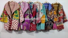 3Pc Lot Indian cotton vintage Handmade women Winter wear kantha jacket Coat picture