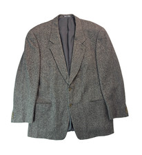 Mani By Giorgio Armani Vintage Pure Wool Gray 3 Pocket Sport Coat Blazer Men 44L picture