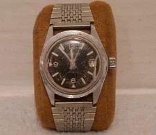 Vintage Andre Rivalle Watch 17 Jewels Incabloc Time Date Wind Up Working 36mm picture