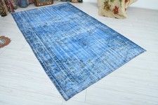 5x8 Turkish Area Rug Hand-Knotted Vintage Muted Pastel Oushak Wool Carpet,560 picture