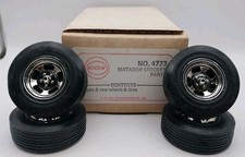 COX Original NOS Front & Rear Wheels & Tires Matador Stocker Tether Car Parts picture