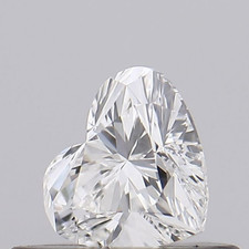 GIA CERTIFIED 0.30 Ct F/VVS2 Clarity Natural Diamond Loose Heart Cut 4 mm Size picture