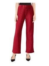 ALFANI Womens Burgundy Wide Leg Pants M picture