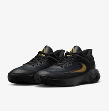 NIB MEN NIKE FQ3680 010 GIANNIS IMMORTALITY 4 SHOE BLACK/GOLD BASKETBALL SNEAKER picture
