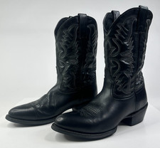Cowboy Boots Laredo Birchwood 68450 Mens 11 D Black Leather Slip Resist picture