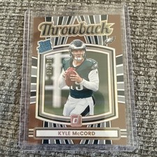 2025 Panini Donruss - Rated Rookies Throwbacks Kyle McCord #10 /100 Eagles picture