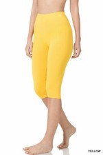 Zenana Premium Cotton Capri Knee Length Leggings (S-3X) picture