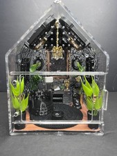 Black and gold gothic jumping spider house jumping spider enclosure  picture