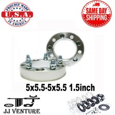 2PC 5X5.5 (139.7MM) TO 5X5.5 WHEEL SPACER ADAPTERS 1/2-20 STUDS  1.5